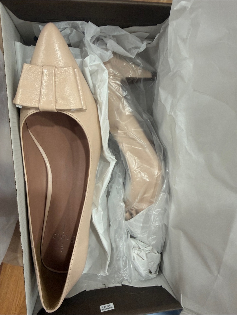 Paolo Blush Pointed-Toe Bow Pumps